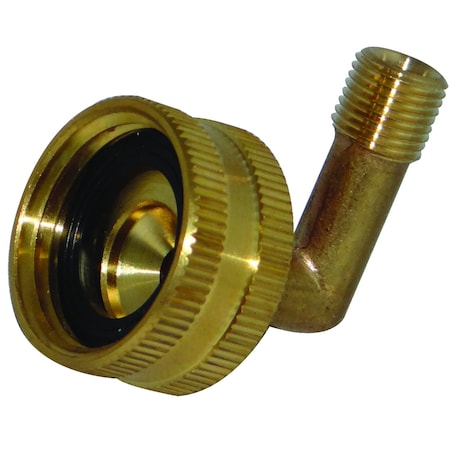 Company Brass 3/8 In. D X 3/4 In. D Hose Elbow